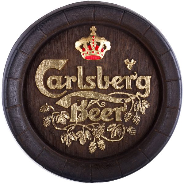 Barril de parede grande em Fibra KG - Carslberg Rústico Cerveja