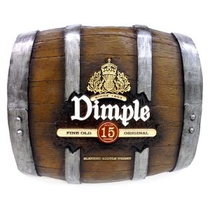 Barril Horizontal de parede em fibra decorativo - Dimple Whisky