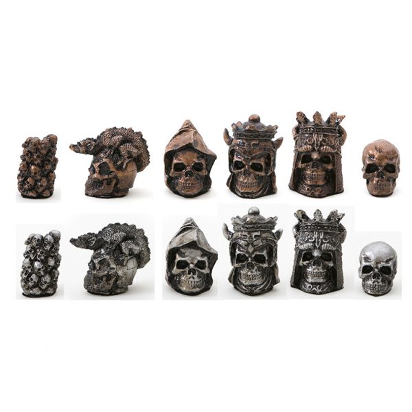 Peças de Xadrez KG de Resina - Coleção Gothic (32 peças)