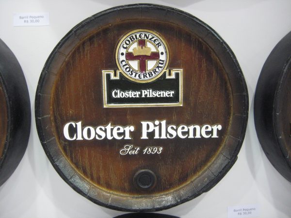 Barril decorativo de parede pequeno - Closter Pilsener Cerveja - Image 3