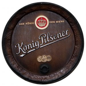 Barril de parede grande em Fibra KG - König Pilsener Cerveja