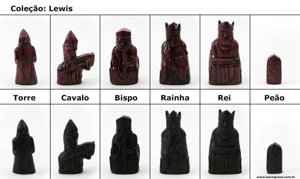 Peças de Xadrez KG de Resina - Coleção Lewis (32 peças) - Image 5