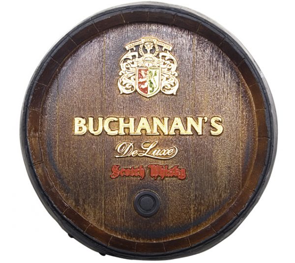 Barril decorativo de parede pequeno - Buchanan’s Whisky