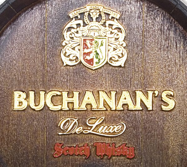 Barril decorativo de parede pequeno - Buchanan’s Whisky - Image 3
