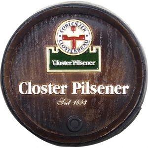 Barril decorativo de parede pequeno - Closter Pilsener Cerveja