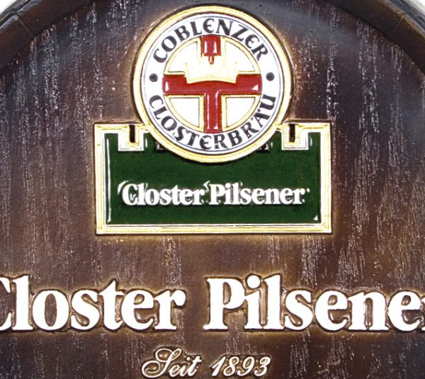 Barril decorativo de parede pequeno - Closter Pilsener Cerveja - Image 2