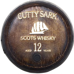 Barril decorativo de parede pequeno - Cutty Sark Whisky