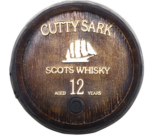 Barril decorativo de parede pequeno - Cutty Sark Whisky