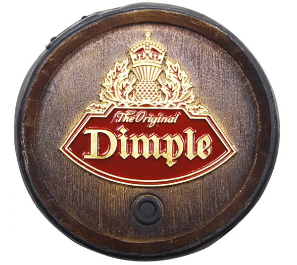 Barril decorativo de parede pequeno - Dimple Whisky