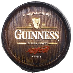 Barril decorativo de parede pequeno - Guinness Cerveja