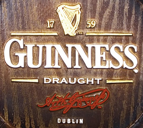 Barril decorativo de parede pequeno - Guinness Cerveja - Image 2