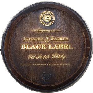 Barril decorativo de parede pequeno - Johnnie Walker Whisky