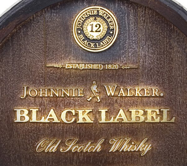 Barril decorativo de parede pequeno - Johnnie Walker Whisky - Image 2