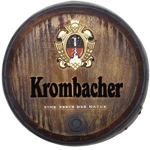 Barril decorativo de parede pequeno - Krombacher Cerveja