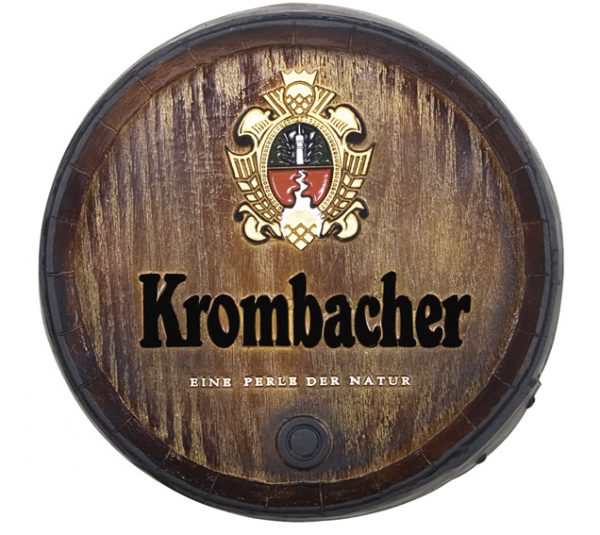 Barril decorativo de parede pequeno - Krombacher Cerveja