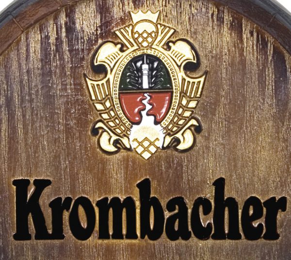 Barril decorativo de parede pequeno - Krombacher Cerveja - Image 2