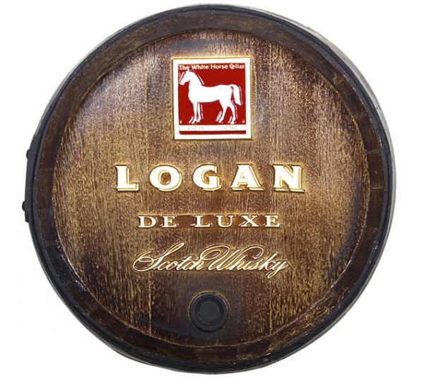 Barril decorativo de parede pequeno - Logan Whisky