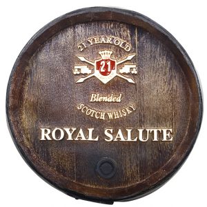 Barril decorativo de parede pequeno - Royal Salute Whisky