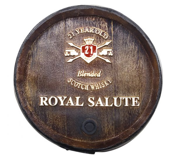 Barril decorativo de parede pequeno - Royal Salute Whisky