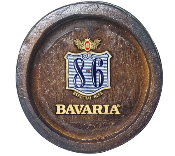 Barril Mini de parede em resina KG - Decoração - Bavaria Cerveja