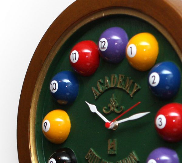 Relógio decorativo KG de parede em fibra - Billiard Verde - Image 7