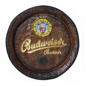 Barril de parede grande em Fibra KG - Budweiser Cerveja