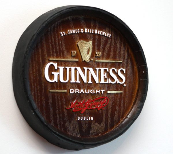 Barril decorativo de parede pequeno - Guinness Cerveja - Image 3