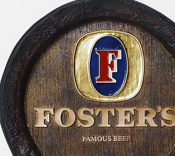 Barril de parede grande em Fibra KG - Foster's Cerveja - Image 3