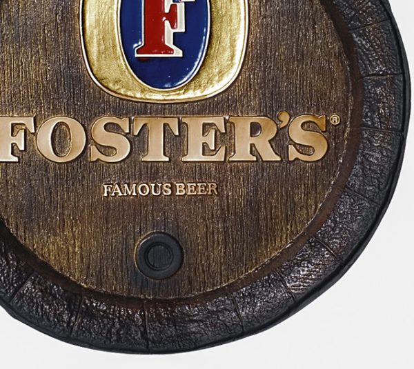Barril de parede grande em Fibra KG - Foster's Cerveja - Image 4