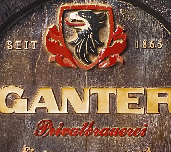 Barril de parede grande em Fibra KG - Ganter Cerveja - Image 2