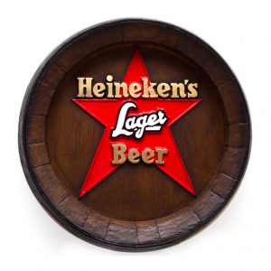 Barril de parede grande em Fibra KG - Heineken Estrela Cerveja