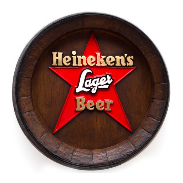 Barril de parede grande em Fibra KG - Heineken Estrela Cerveja