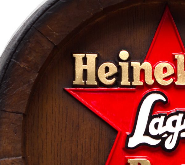 Barril de parede grande em Fibra KG - Heineken Estrela Cerveja - Image 2