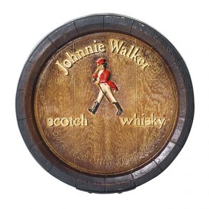 Barril de parede grande em Fibra KG - Johnnie Walker Whisky