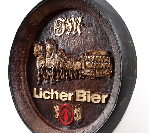 Barril de parede grande em Fibra KG - Licher Cavalos Cerveja - Image 7