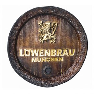 Barril de parede grande em Fibra KG - Löwenbräu Cerveja