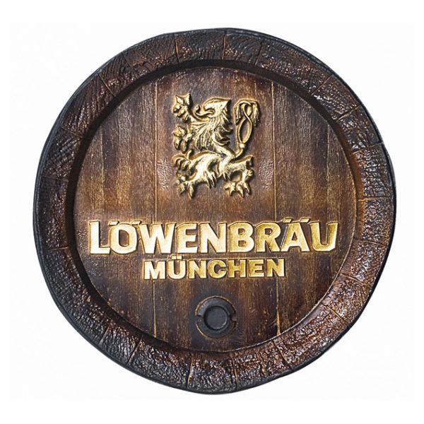 Barril de parede grande em Fibra KG - Löwenbräu Cerveja