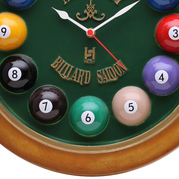 Relógio decorativo KG de parede em fibra - Billiard Verde - Image 2