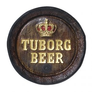 Barril de parede grande em Fibra KG - Tuborg Cerveja