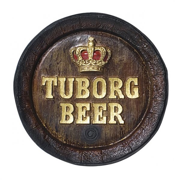 Barril de parede grande em Fibra KG - Tuborg Cerveja