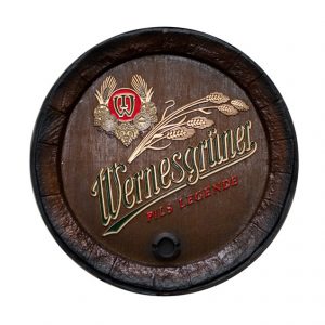 Barril de parede grande em Fibra KG - Wernesgruner Cerveja