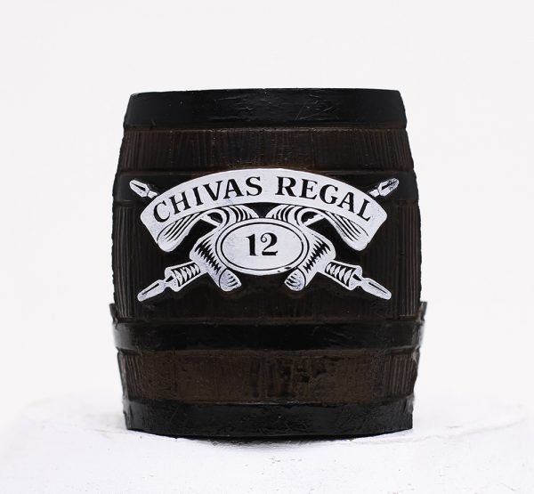 Barrica KG decorativa em resina Porta-Guardanapo Chivas