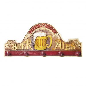 Placa KG Beer decorativa em fibra - Beer Ales Botão