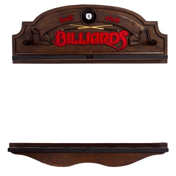 Placa Porta-tacos KG Mitchell´s decorativa em fibra - Mitchell´s Billiard Room - Porta-Tacos Sinuca + Suporte - Image 2