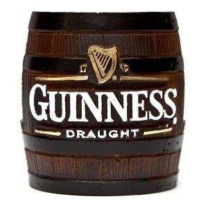 Barrica KG decorativa em resina Porta-Guardanapo Guinness