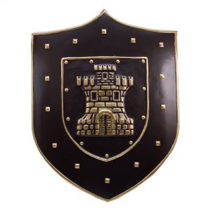 Escudo KG Medieval de parede em fibra - Escudo New Castle