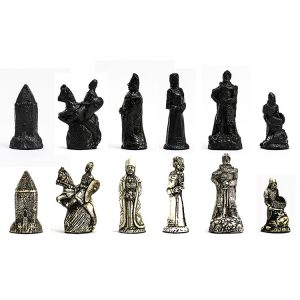 Peças de Xadrez KG de Resina - Coleção Germânicos (32 peças)