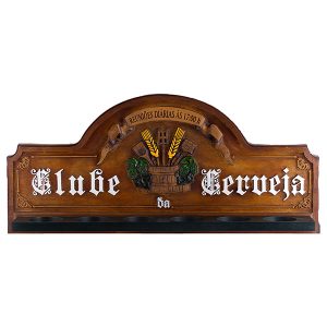 Placa Clube da Cerveja - Suporte Copos