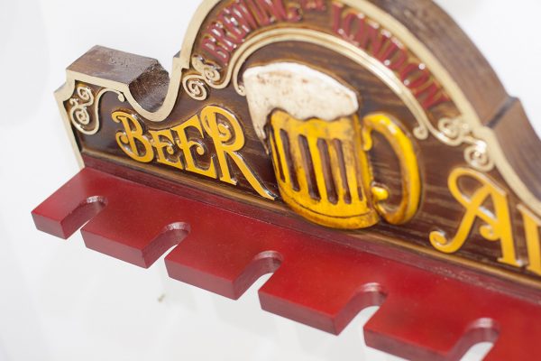 Placa KG Beer decorativa em fibra - Beer Ales Suporte Copos / Porta-Espetos - Image 11