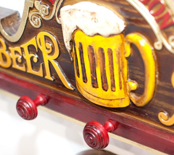 Placa KG Beer decorativa em fibra - Beer Ales Botão - Image 4